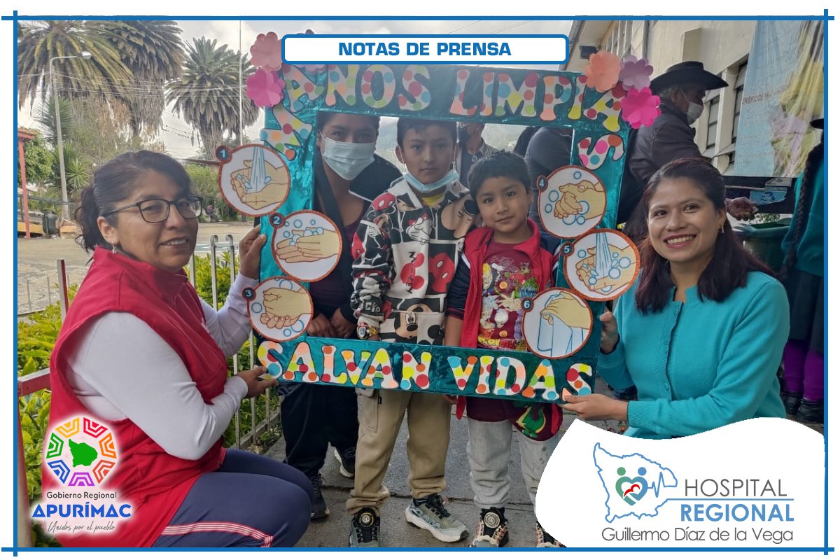 HOSPITAL REGIONAL REALIZA ACTIVIDAD POR EL DÍA MUNDIAL DEL LAVADO DE MANOS